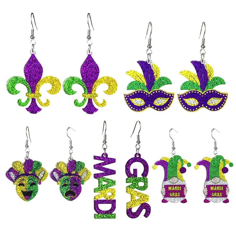 Mardi Gras Carnival - Earrings - Shop Jobie