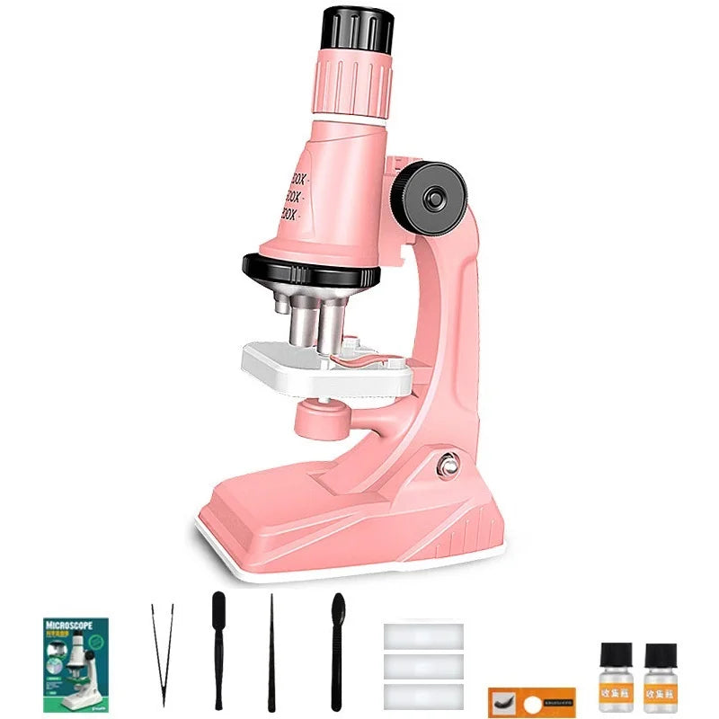 Childrens Pocket Microscope Kit w/LED Light