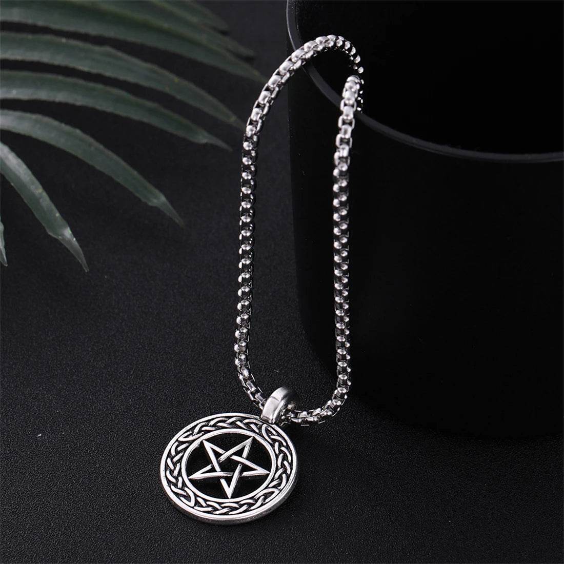 Vintage Pentagram Pendant Necklace - Shop Jobie