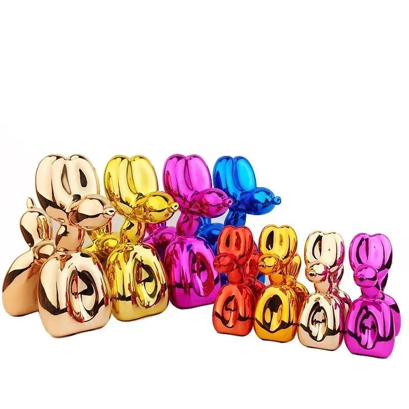 Metallic Resin Balloon Dog Figurine - Shop Jobie