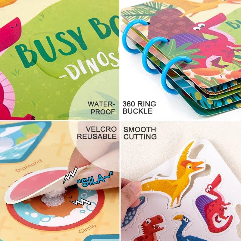 Montessori - Busy Book Stickers, Puzzles, & Games - Shop Jobie