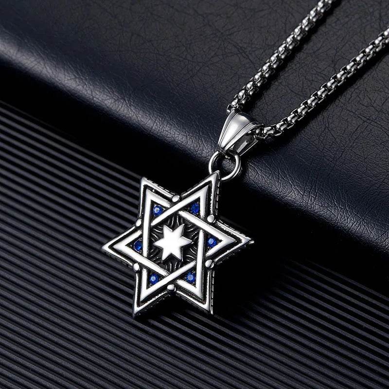 Punk Rock Jewish Star of David Pendant Necklace - Shop Jobie
