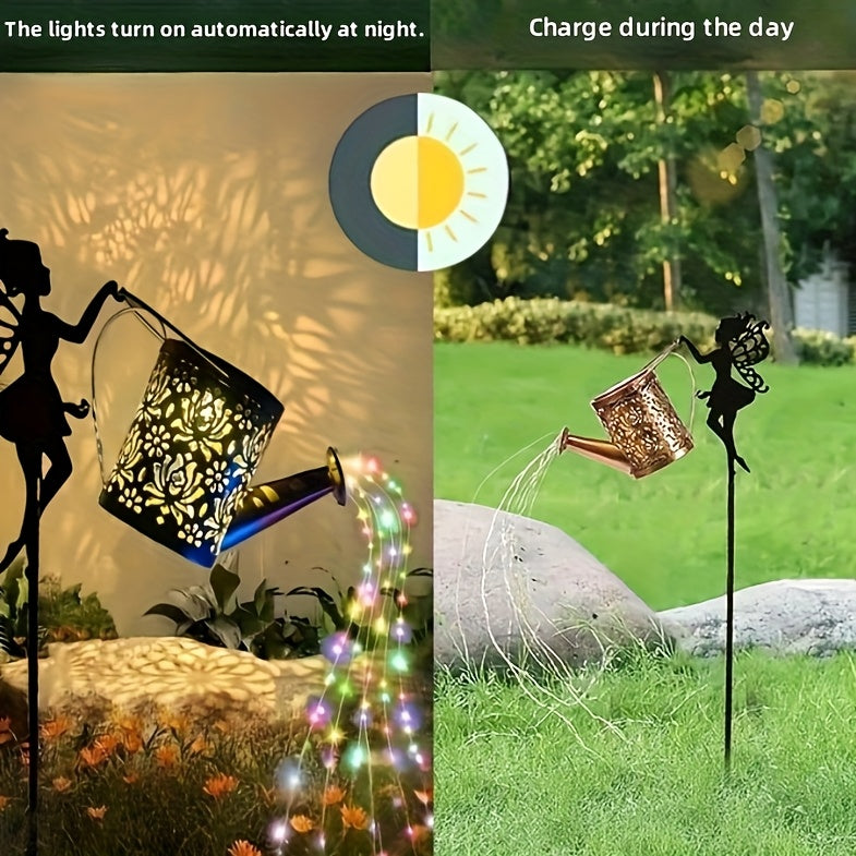 Magical Fairy Solar Lighted Watering Can