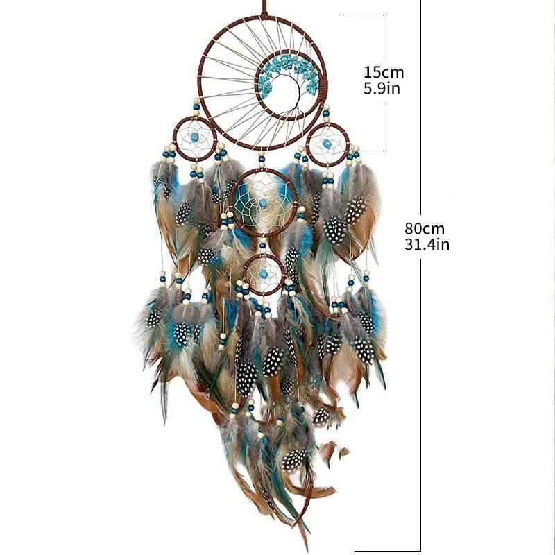 Dream Catcher Lucky Tree w/Turquoise Natural Stone - Shop Jobie