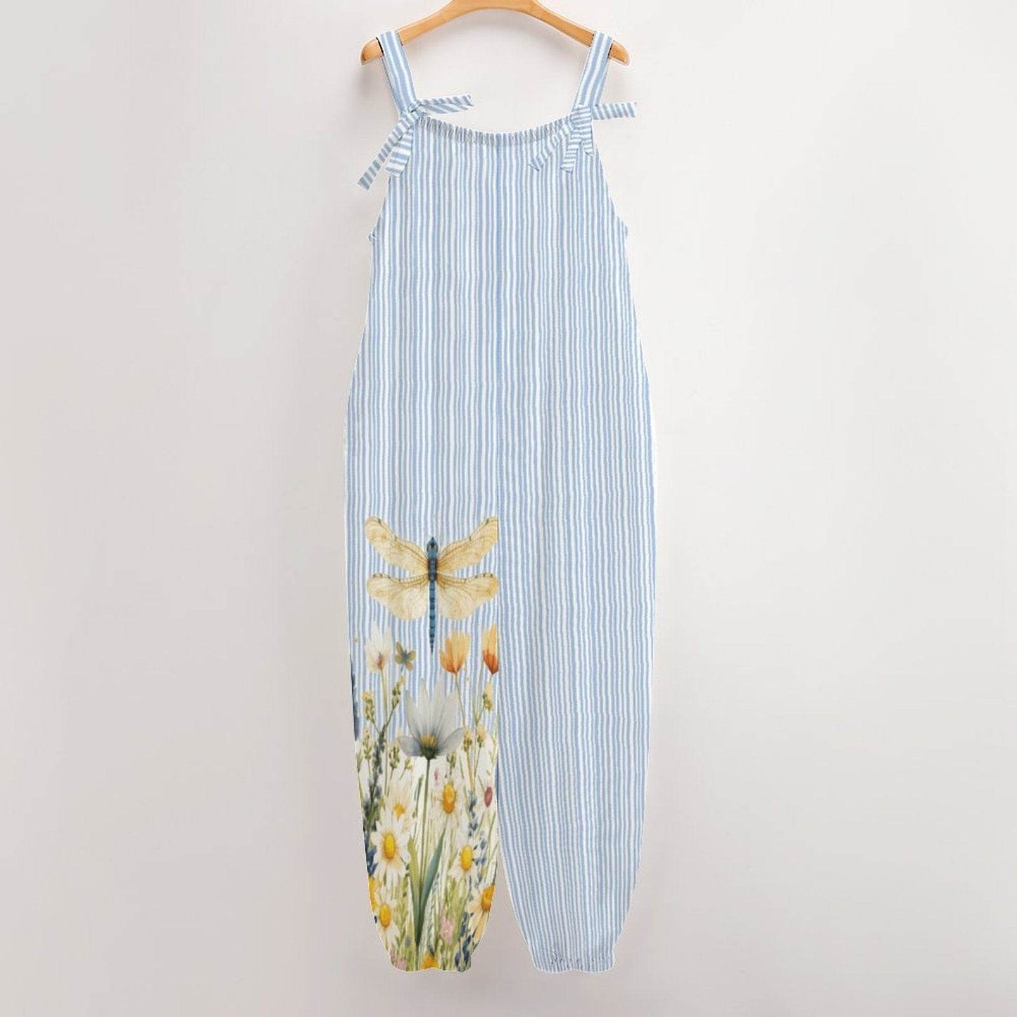 Bow Knot Baggy Overalls - Shop Jobie
