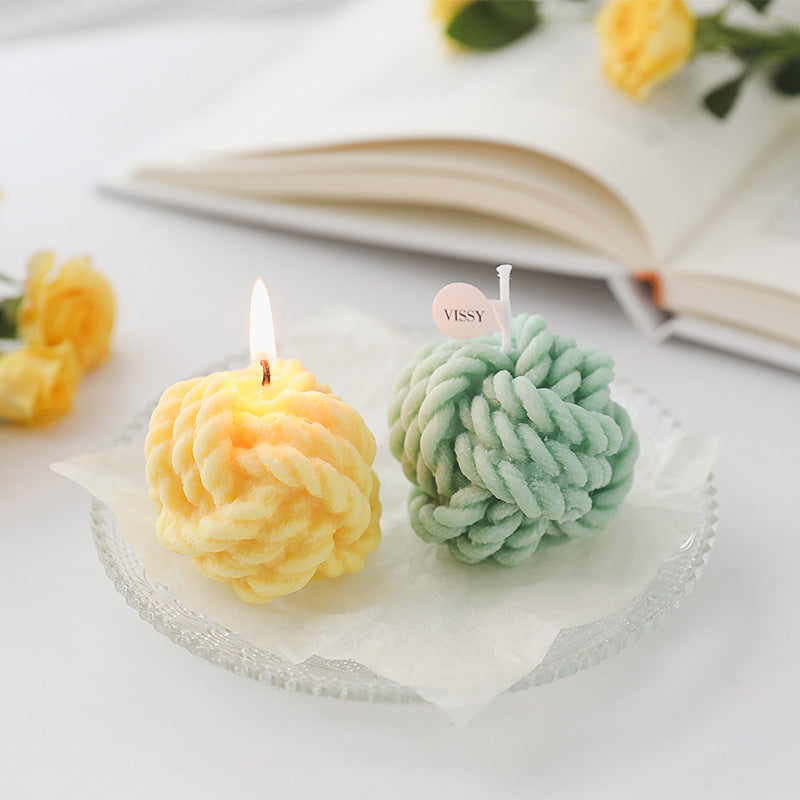 Aromatherapy Small Yarnball Candles