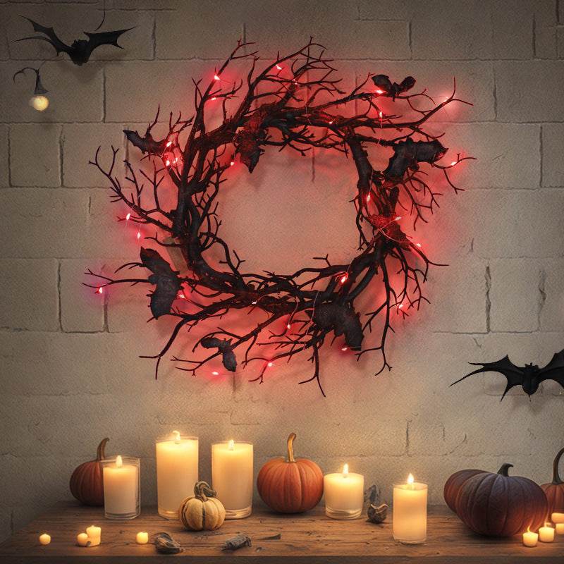 Halloween Simulation Deadwood Bat Garland - Shop Jobie