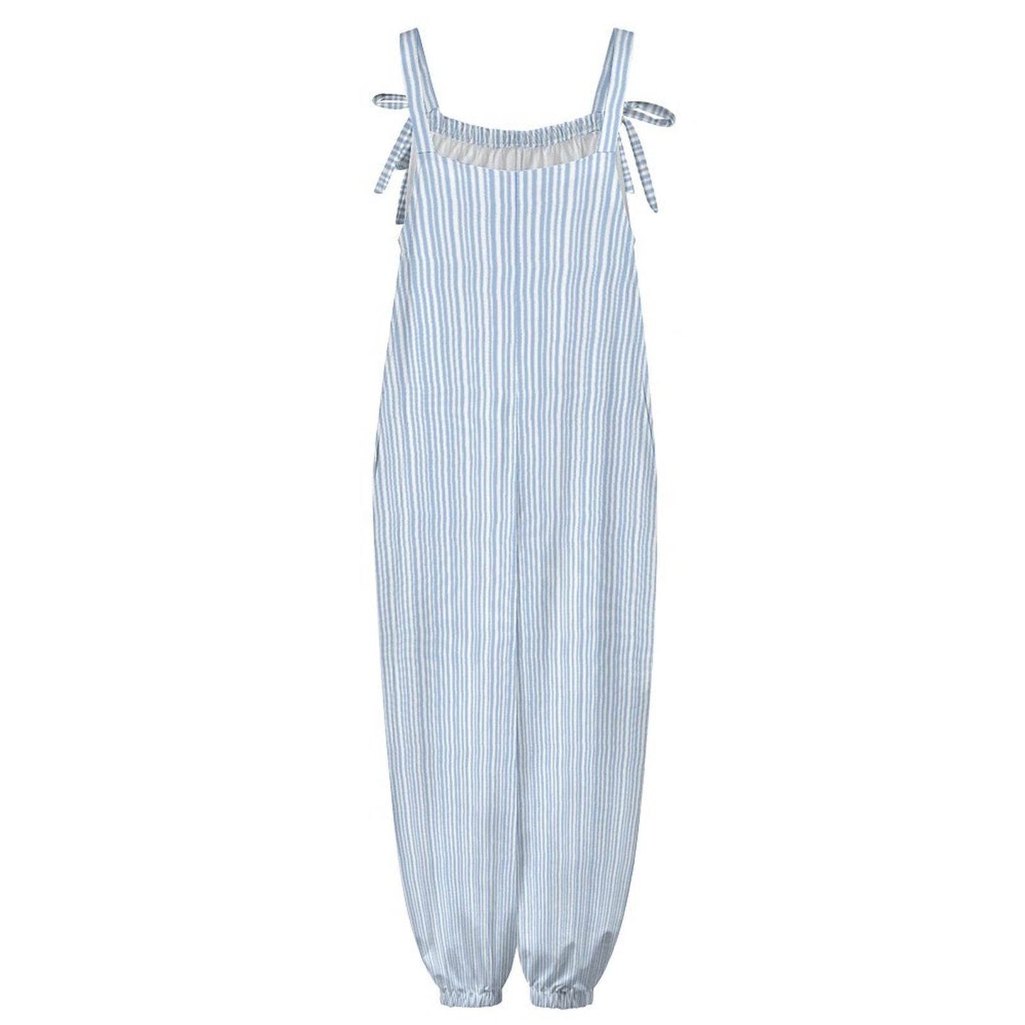 Bow Knot Baggy Overalls - Shop Jobie