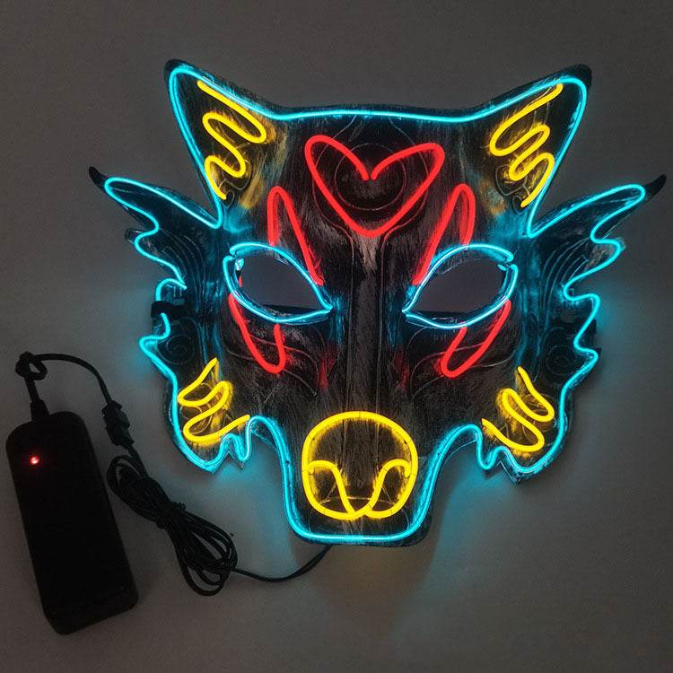 Masquerade Wolf Head Glow Mask - Shop Jobie