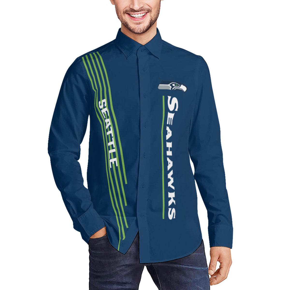 Seattle Seahawks Long-Sleeved Shirt - Shop Jobie