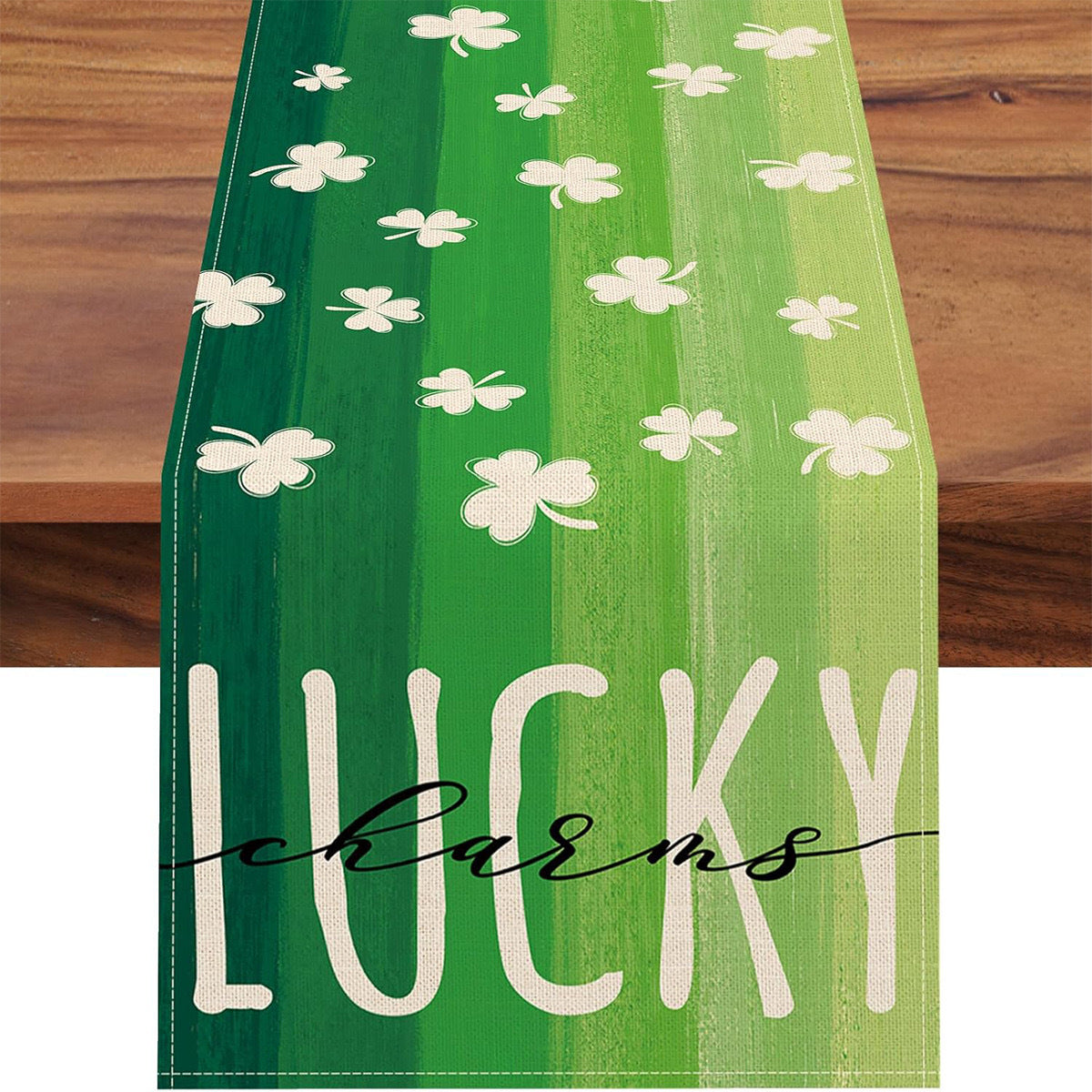 St Patrick Lucky Four-Leaf Clover Table Runners