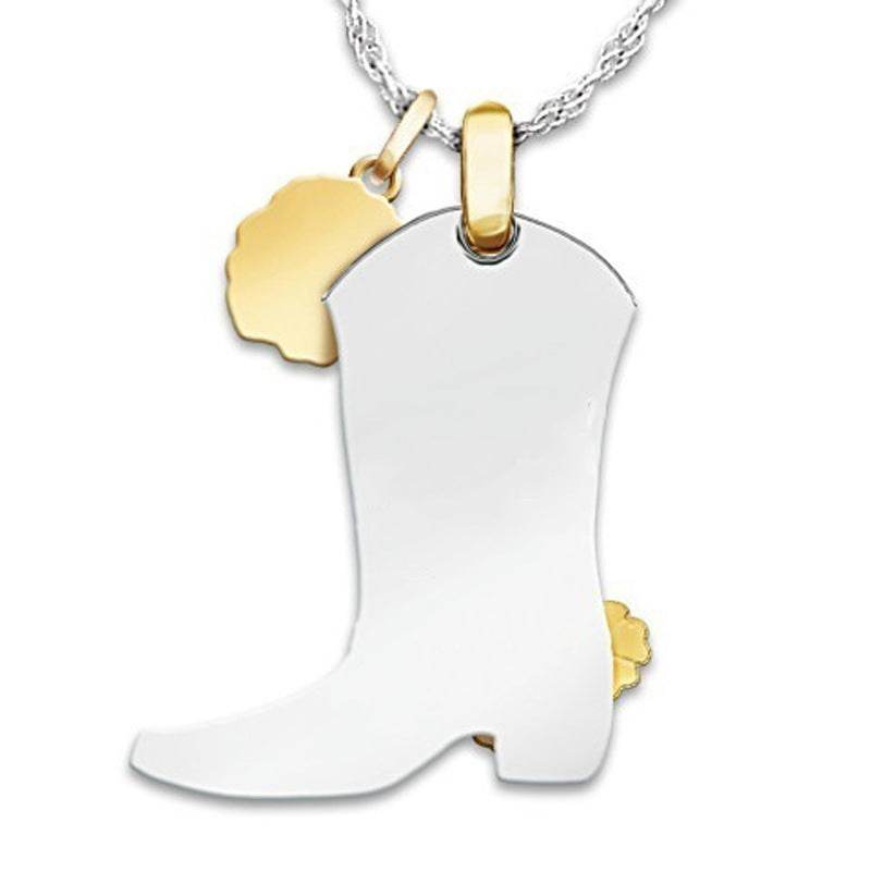 Women's Western Rose Boots Necklace - Shop Jobie