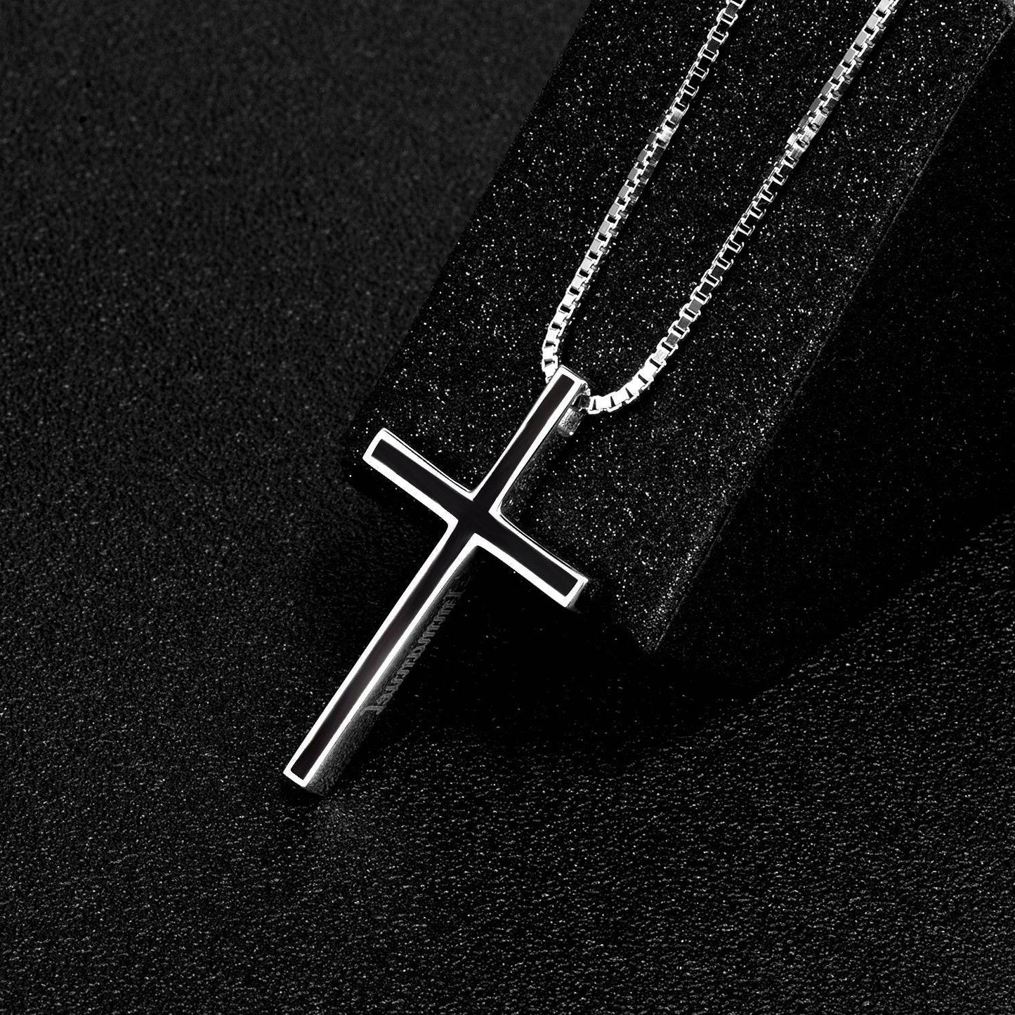 925 Sterling Silver Black Cross - Shop Jobie