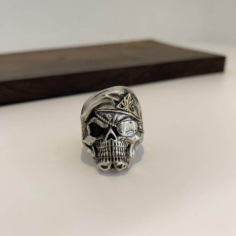 925 Sterling Silver Skull Ring - Shop Jobie