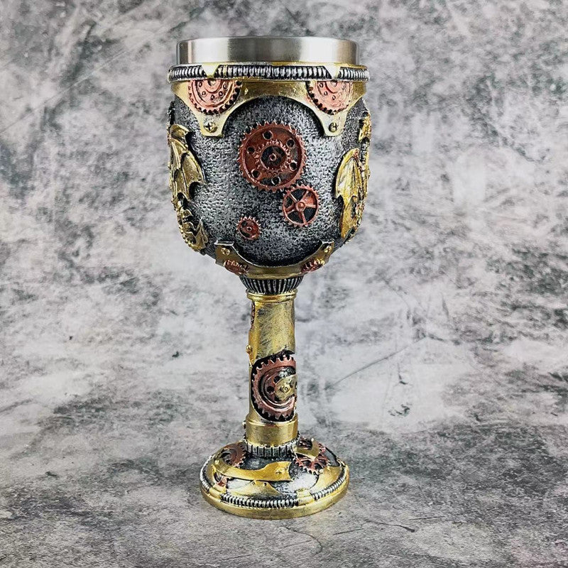 Mechanical Dragon Scale Beer Stein & Goblet