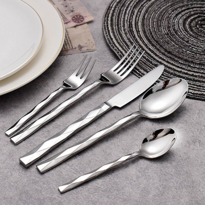 Nordic-inspired Square Handle Knife, Fork, and Spoon set - Shop Jobie