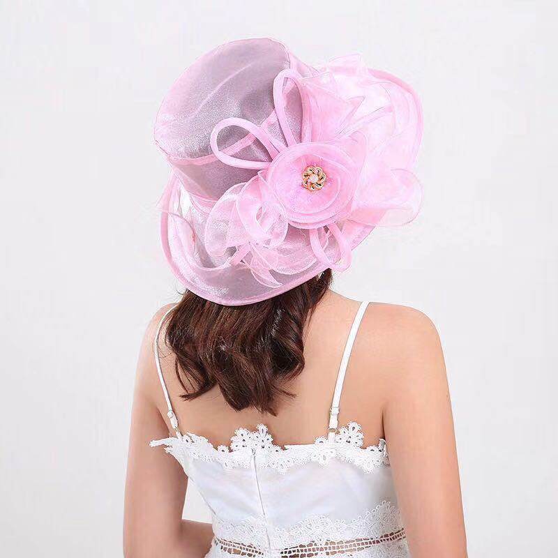 Fashion Gauze Flower Hat - Shop Jobie