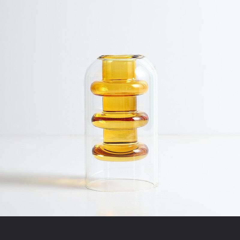 Colourful Glass Transparent Vase - Shop Jobie