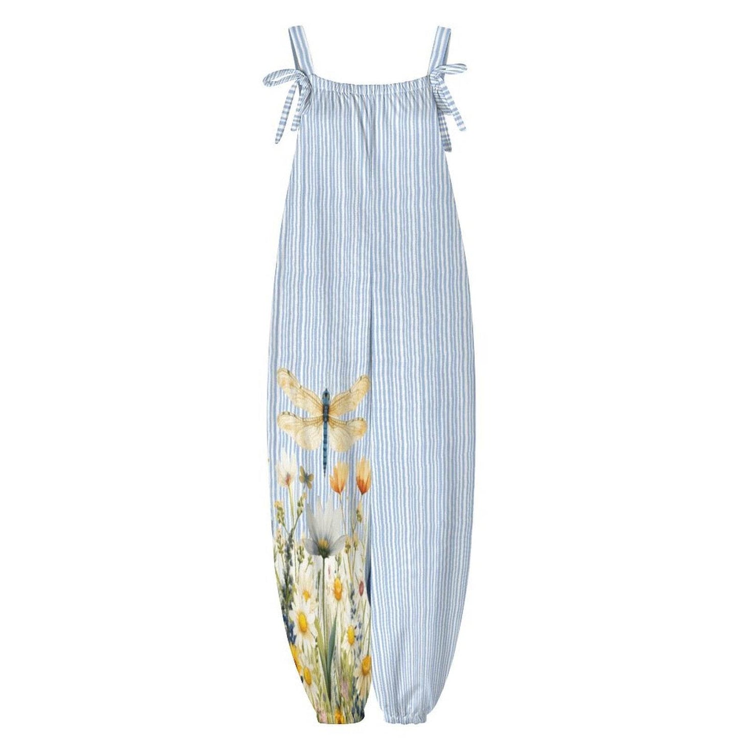 Bow Knot Baggy Overalls - Shop Jobie