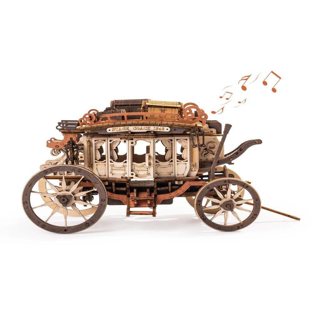 Robotime Rokr Stagecoach Music Box - Shop Jobie