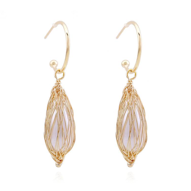 Light Luxury Ocean Series Pearl Earrings - Shop Jobie