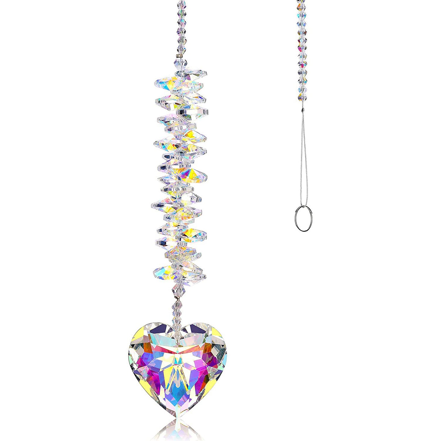 Crystal Heart Sun Catcher