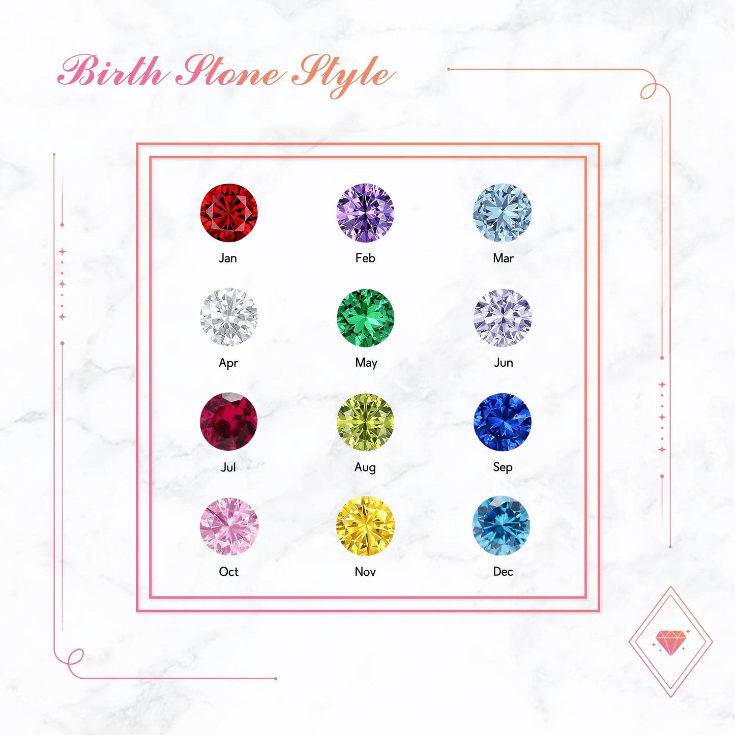 Heart Birthstone Necklace For Mom - Shop Jobie