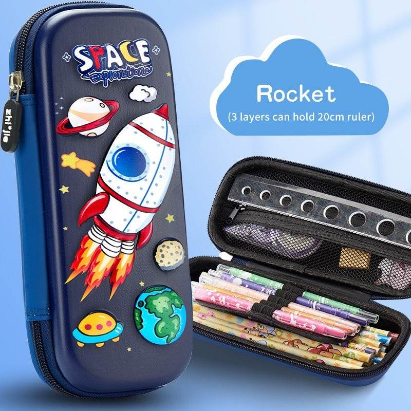3D Leather Box Pencil Case - Shop Jobie