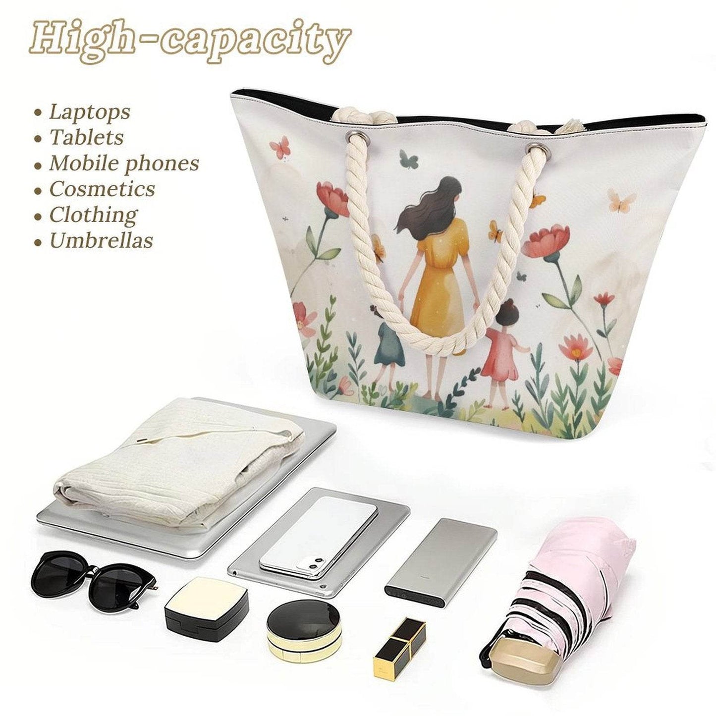 Hemp Rope Tote Bag - Shop Jobie