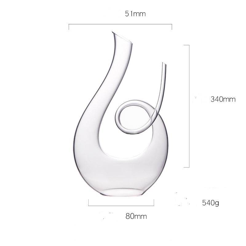 Light luxury U-Shaped Harp Wine Decanter - Shop Jobie