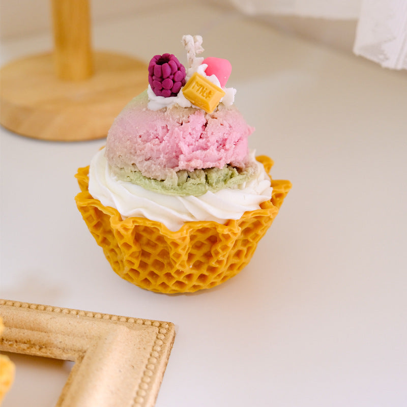 Cream Dessert Candles