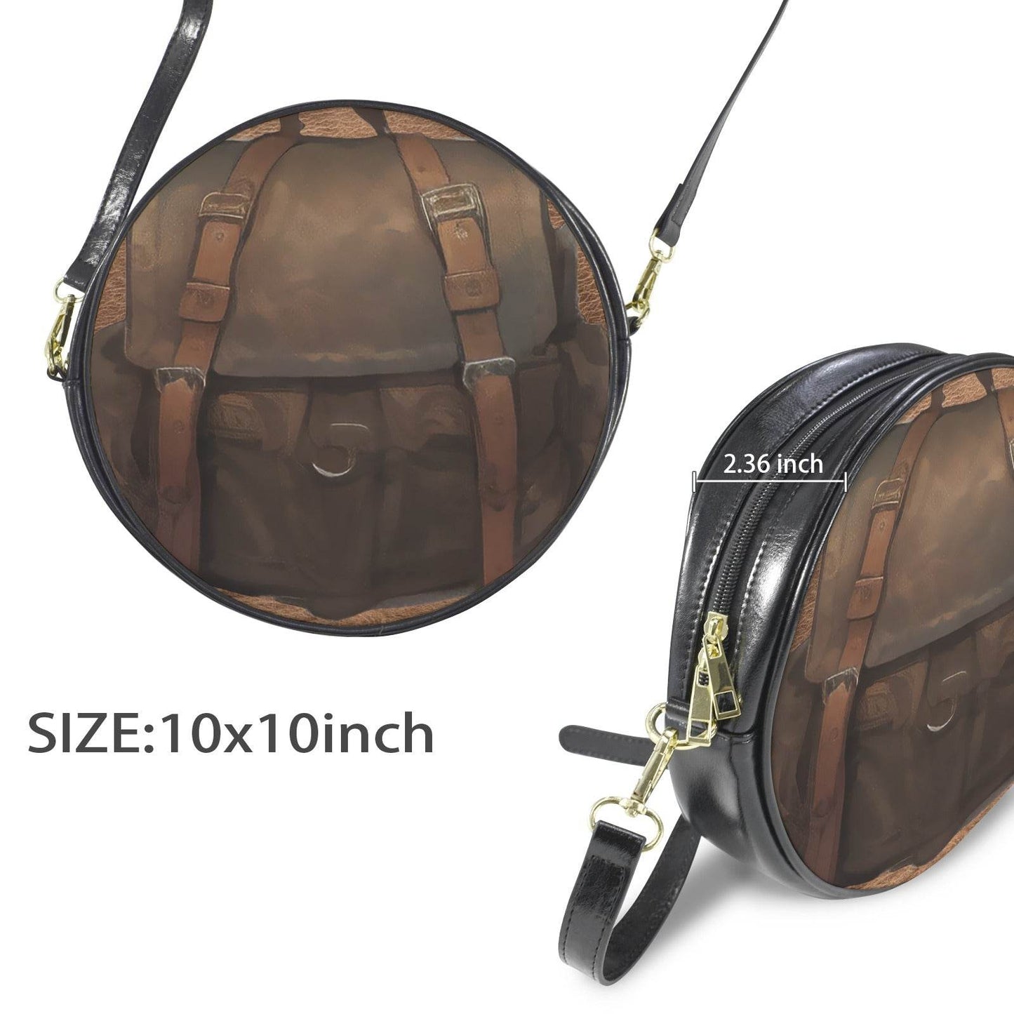 Steampunk Round Messenger Bag - Shop Jobie
