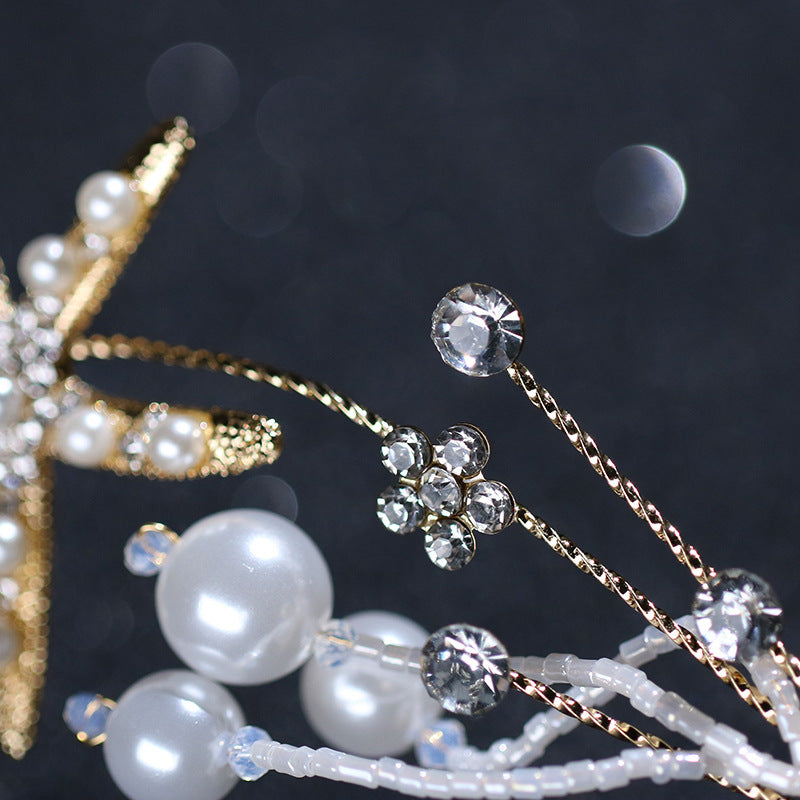 Diamond Headband Starfish Pearl
