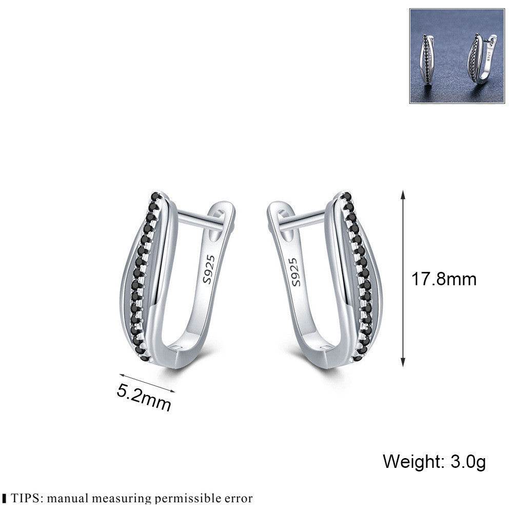 Retro Copper Zircon Earrings 925S - Shop Jobie