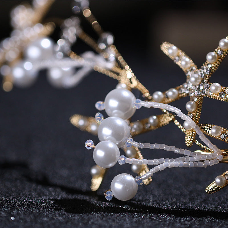 Diamond Headband Starfish Pearl