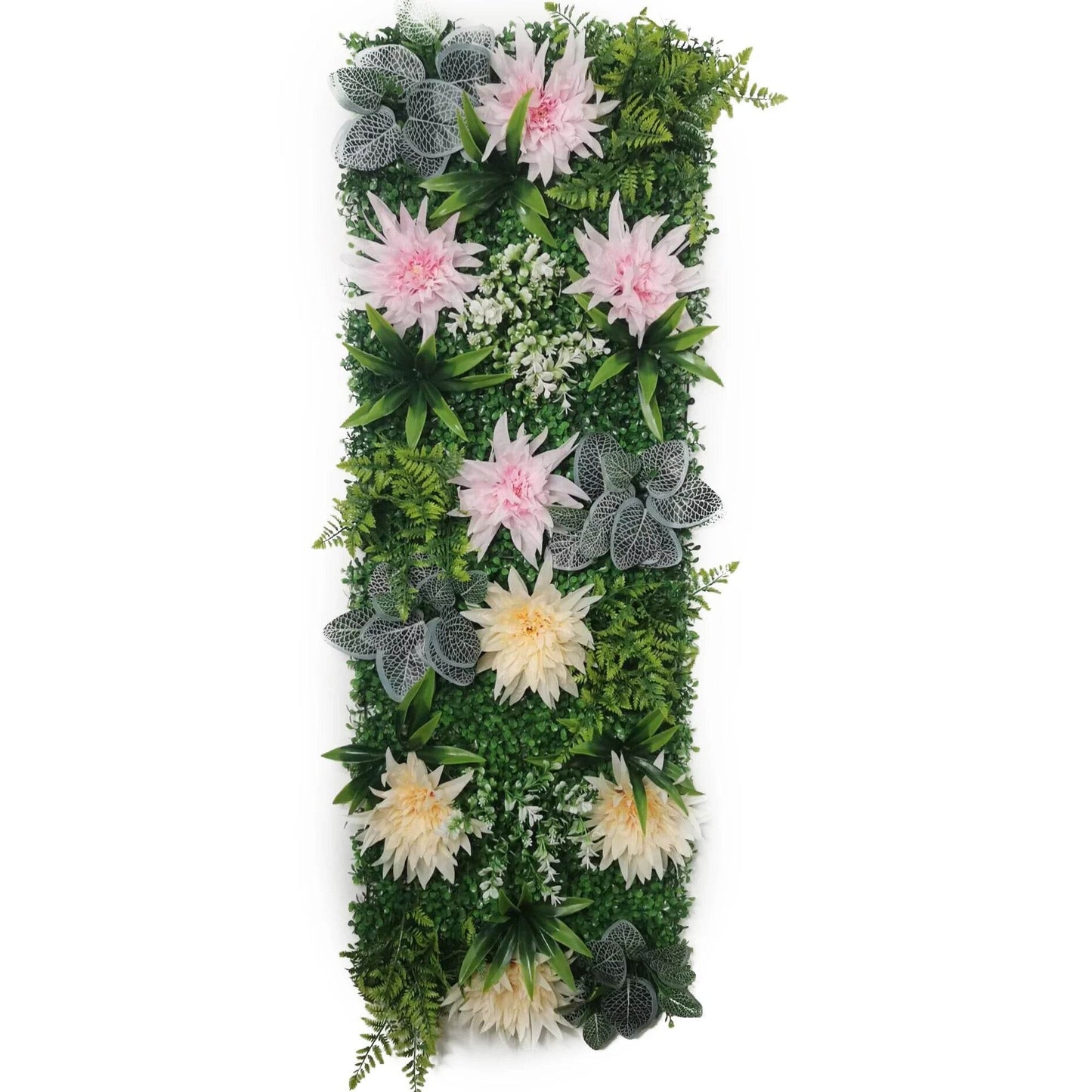 Artificial Plant Lawn Backdrop - Dahlia-Like Flowers - Shop Jobie