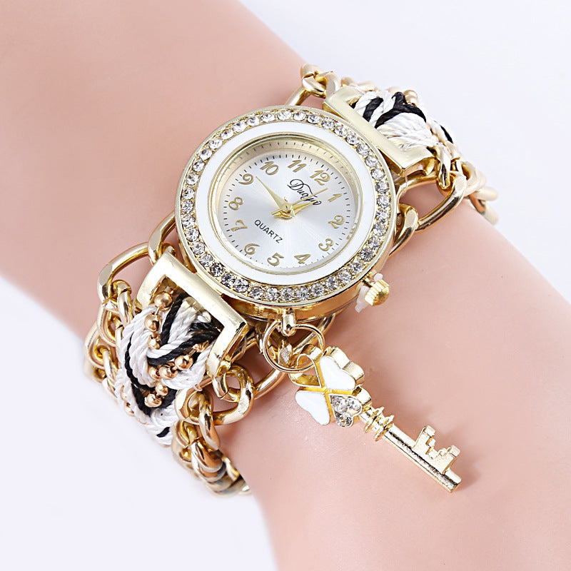 Braided Rope Ladies Bracelet Watch