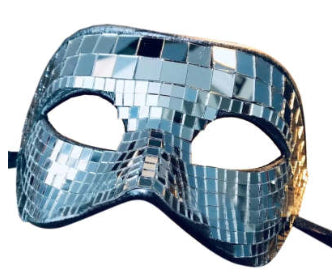 Mirror Tiled Disco Half-Mask