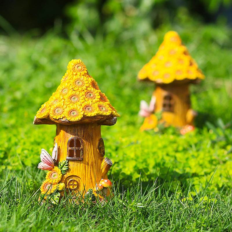 Sunflower Tree House Solar Lighted Garden Decor - Shop Jobie