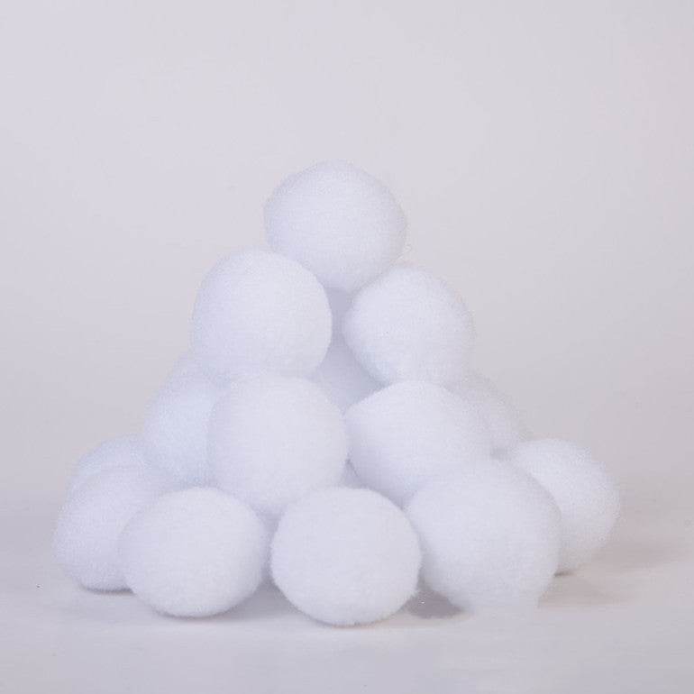 50 pcs Indoor Snowball Fight! Winter White Snowballs - Shop Jobie