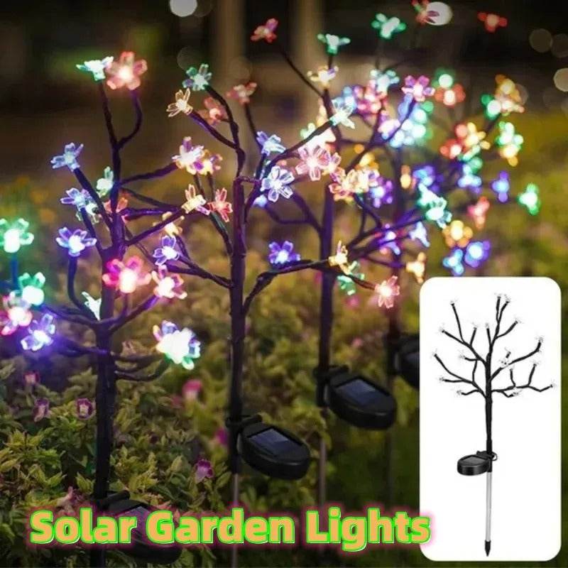 LED Solar Waterproof Cherry Blossom Lotus Tree Branch - Shop Jobie