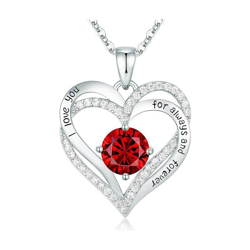 Heart Birthstone Necklace For Mom - Shop Jobie