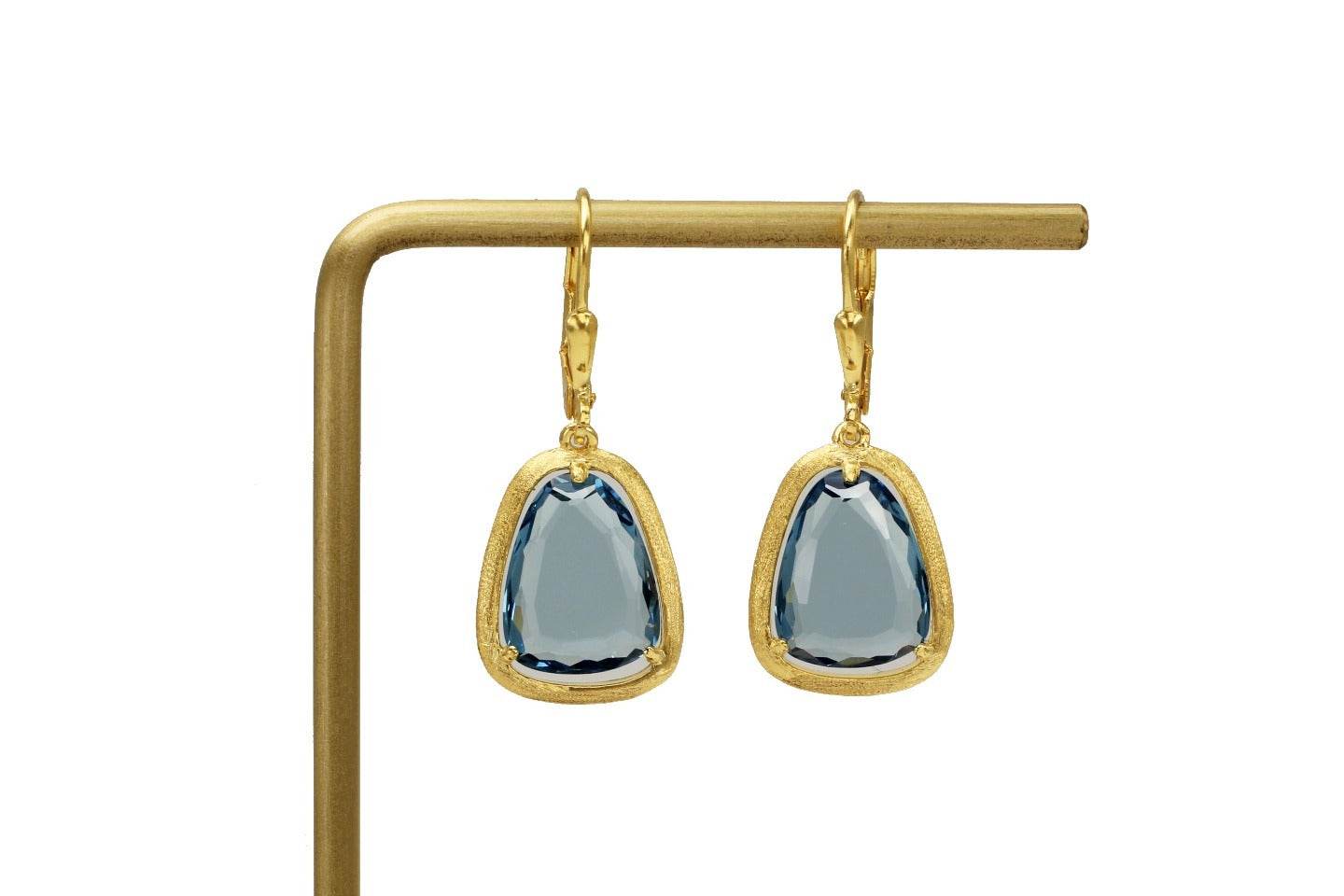 S925 Silver Sapphire Earrings - Shop Jobie