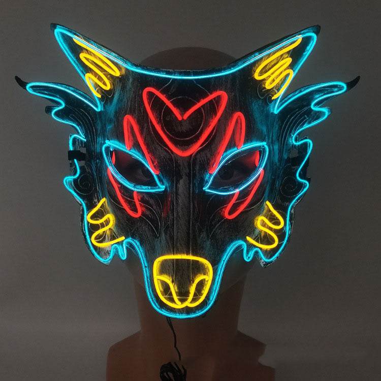 Masquerade Wolf Head Glow Mask - Shop Jobie