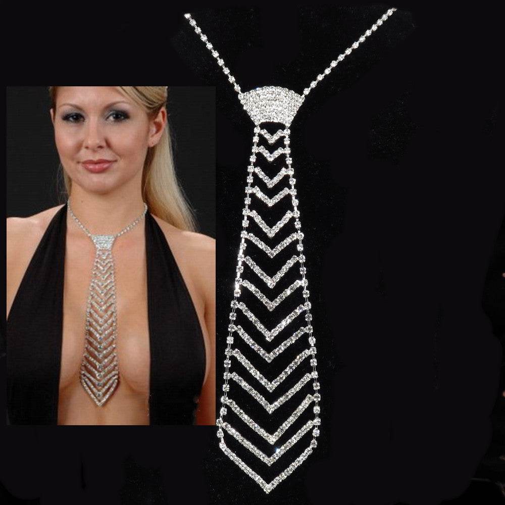 Rhinestone Tie - Shop Jobie