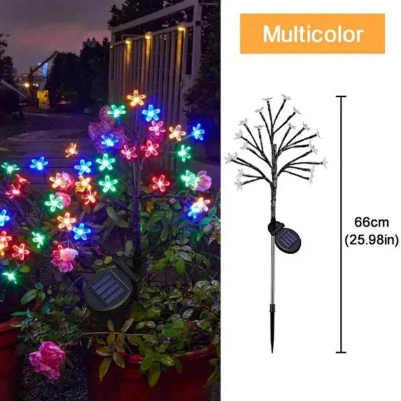 LED Solar Waterproof Cherry Blossom Lotus Tree Branch - Shop Jobie