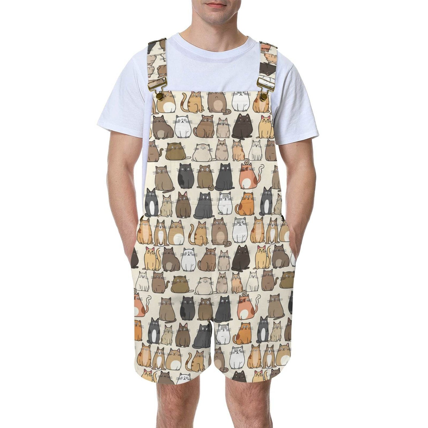 Cats Suspender Jumpsuit - Shop Jobie