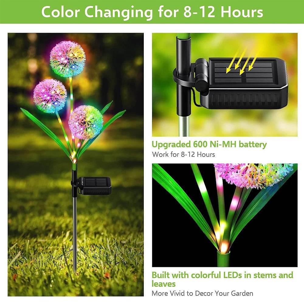 LED Solar Dandelion Flower Light - Shop Jobie