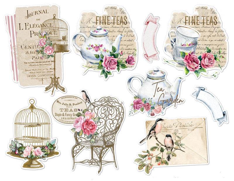 Vintage Hand Ledger Stickers