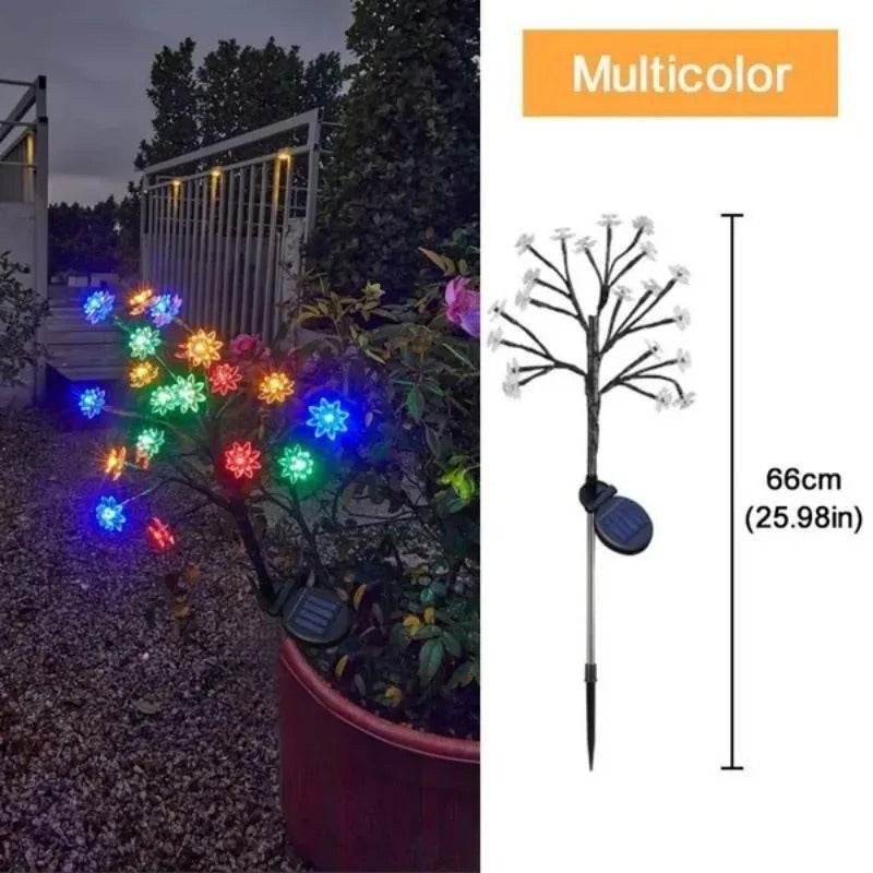 LED Solar Waterproof Cherry Blossom Lotus Tree Branch - Shop Jobie